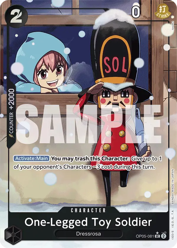 One-Legged Toy Soldier (Alt Art), Premium Booster -The Best- OP05-081