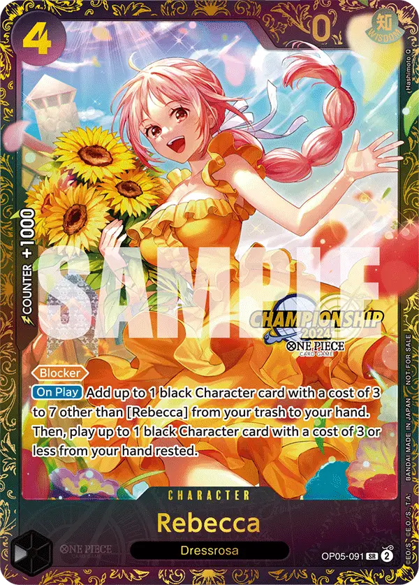Rebecca (October Championship 2024 Online Regional), One Piece Promotion Cards OP05-091