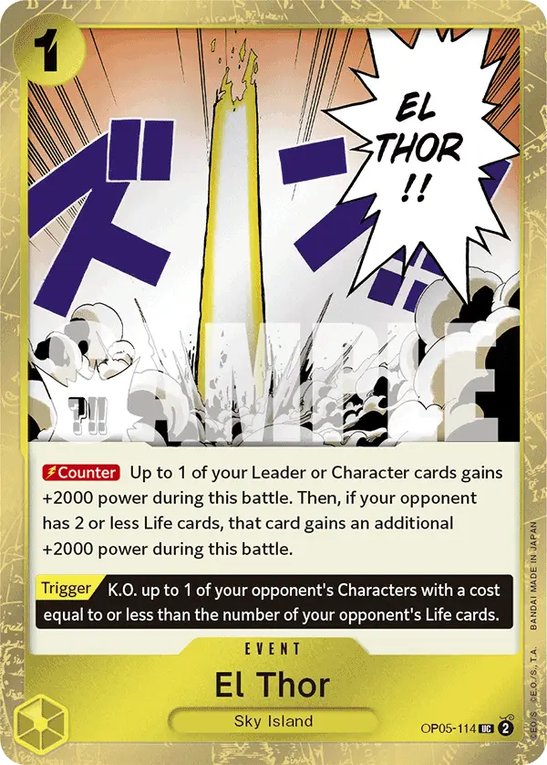 El Thor (Jolly Roger Foil), Premium Booster -The Best- OP05-114