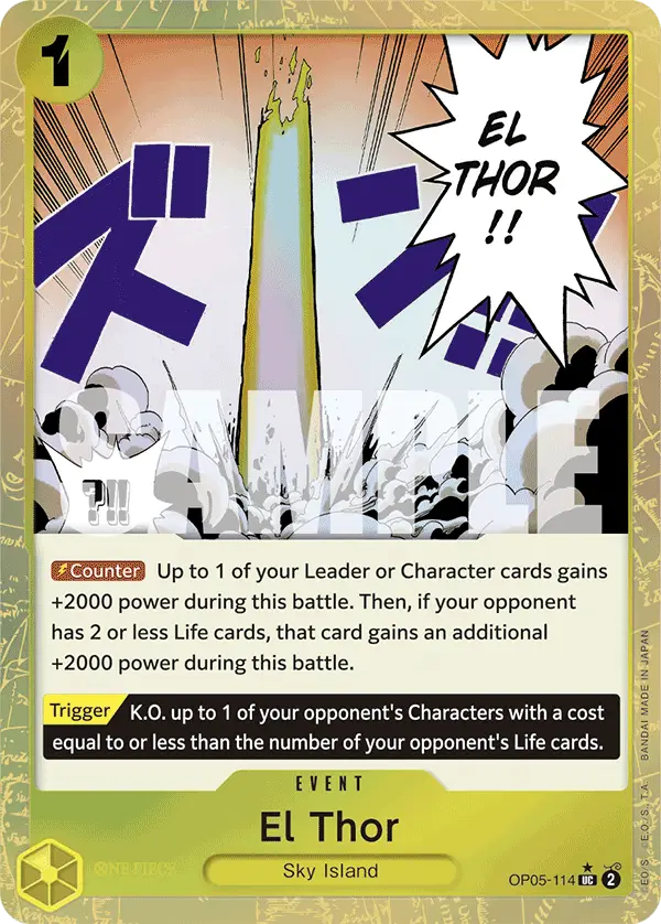 El Thor (Textured Foil), Premium Booster -The Best- OP05-114