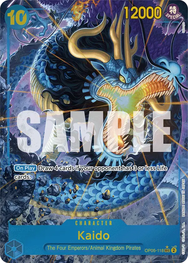 Kaido (Alt Art), Premium Booster -The Best- OP05-118