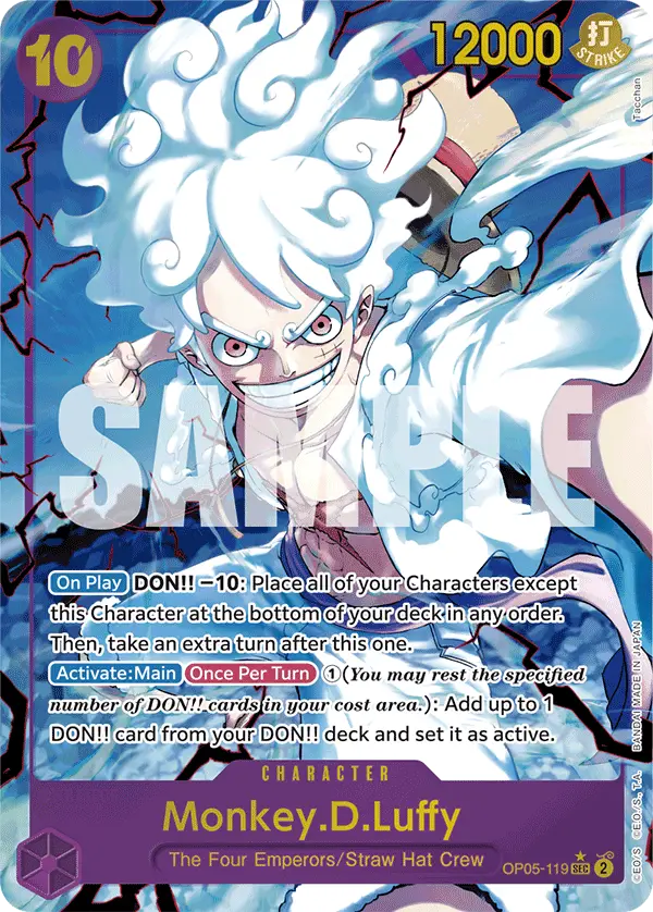 Monkey.D.Luffy (Alt Art), Premium Booster -The Best- OP05-119