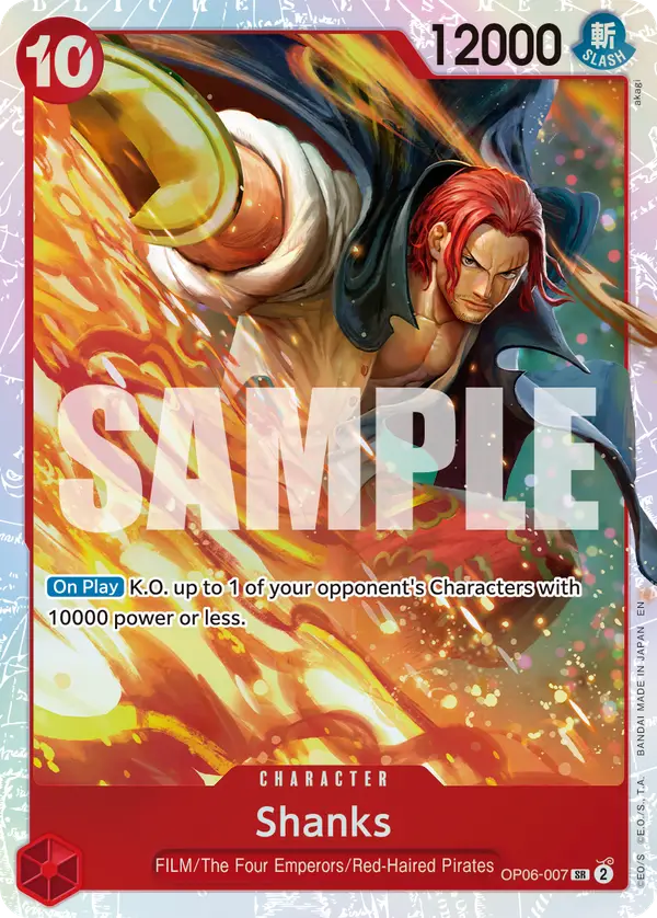 Shanks (Reprint), Premium Booster -The Best- Vol. 2 OP06-007