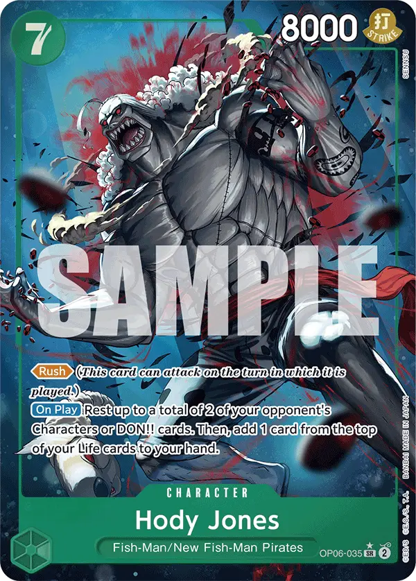 Hody Jones (Alt Art), Premium Booster -The Best- OP06-035
