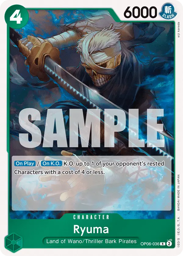 Ryuma (Zoro Deck), Learn Together Deck Set OP06-036