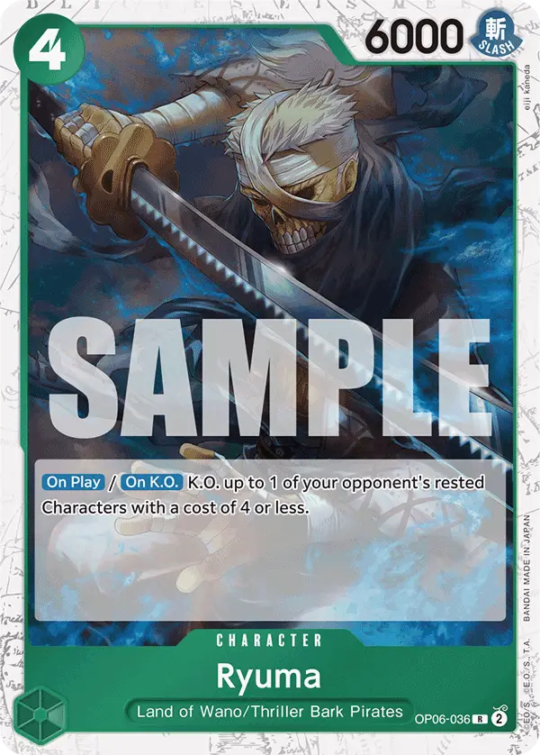 Ryuma (Jolly Roger Foil), Premium Booster -The Best- OP06-036
