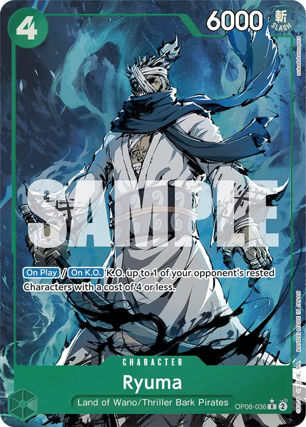 Ryuma (Alt Art), Premium Booster -The Best- OP06-036