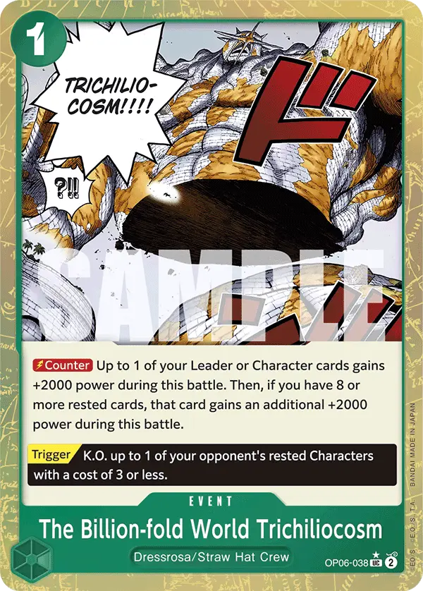 The Billion-fold World Trichiliocosm (Textured Foil), Premium Booster -The Best- OP06-038