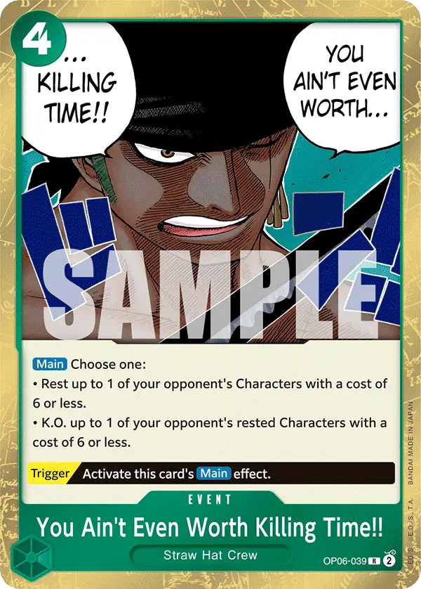 You Ain't Even Worth Killing Time!!, Wings of the Captain OP06-039