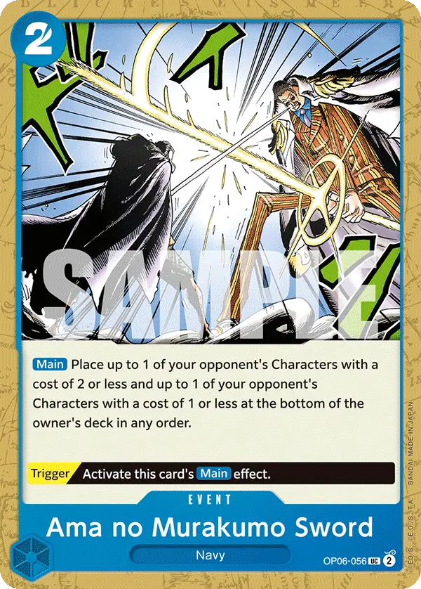 Ama no Murakumo Sword, Wings of the Captain OP06-056