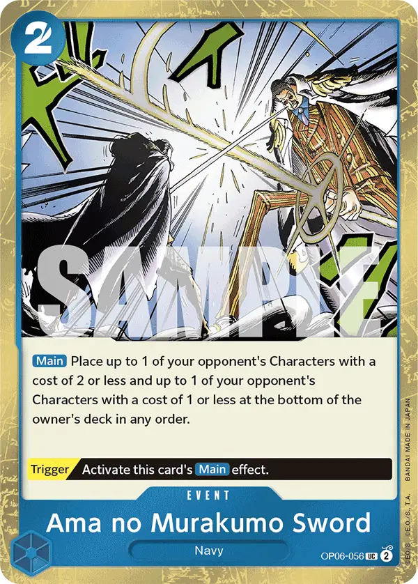 Ama no Murakumo Sword (Jolly Roger Foil), Premium Booster -The Best- OP06-056