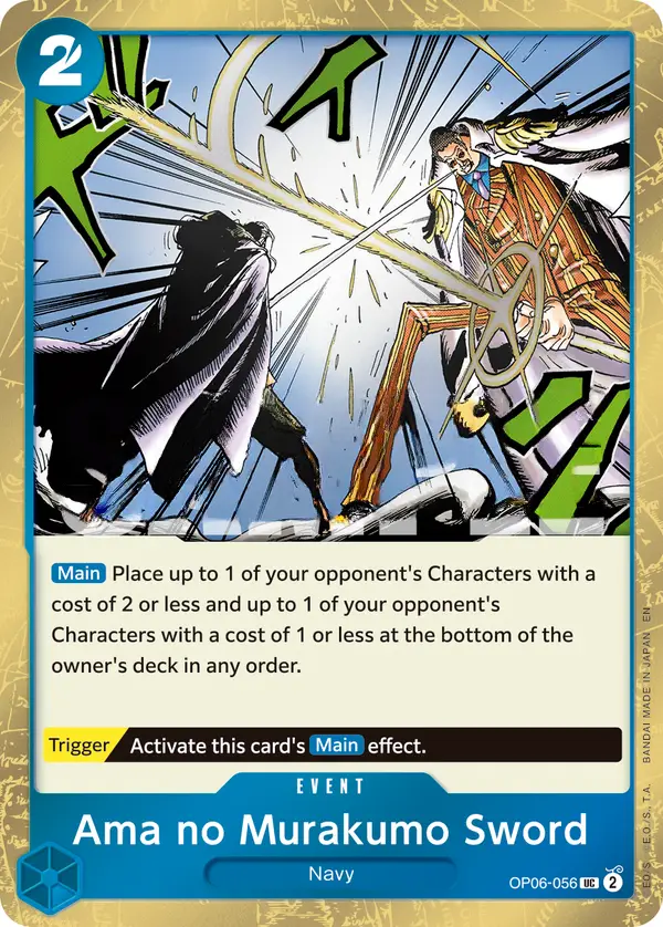 Ama no Murakumo Sword (Pirate Foil), Premium Booster -The Best- Vol. 2 OP06-056