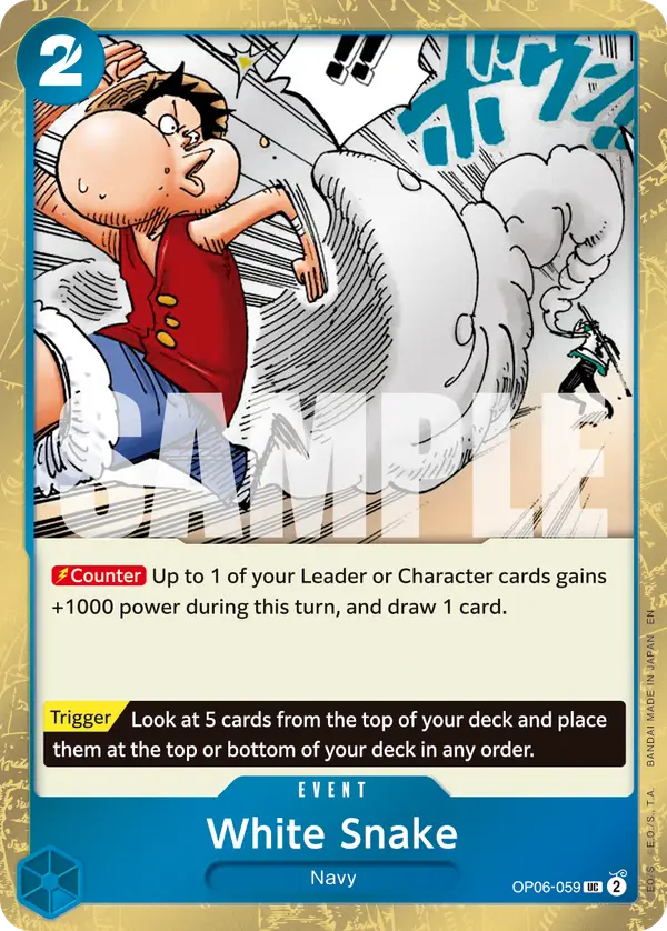 White Snake (Pirate Foil), Premium Booster -The Best- Vol. 2 OP06-059