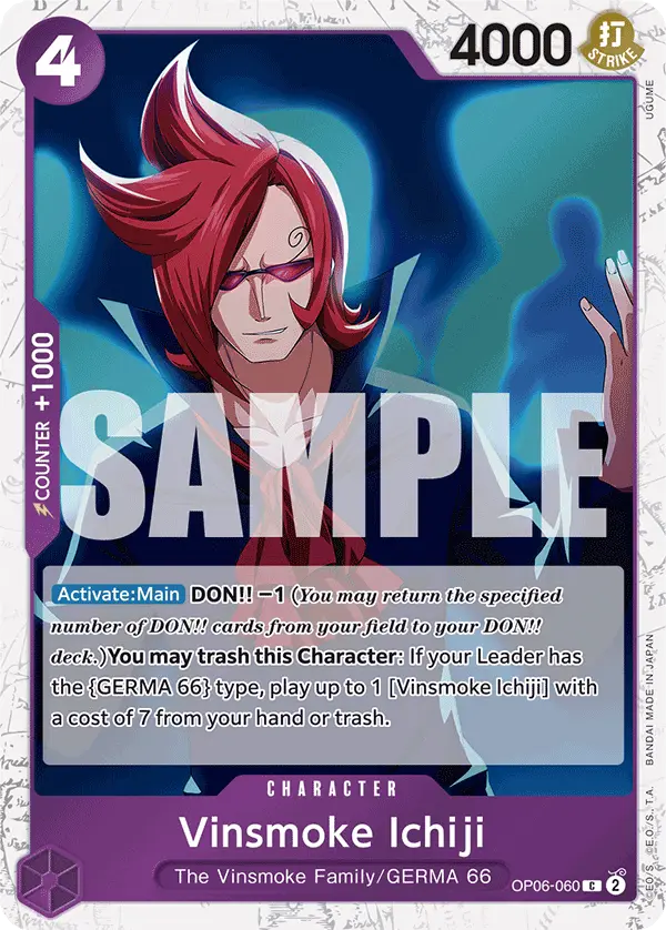 Vinsmoke Ichiji (Jolly Roger Foil), Premium Booster -The Best- OP06-060