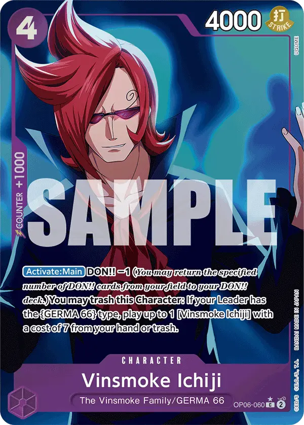Vinsmoke Ichiji (Full Art), Premium Booster -The Best- OP06-060