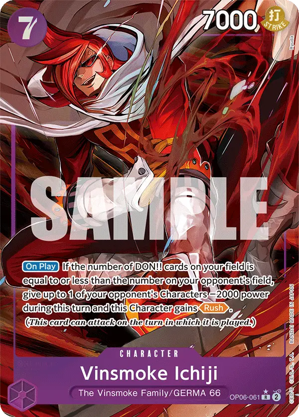 Vinsmoke Ichiji (Alt Art), Wings of the Captain OP06-061