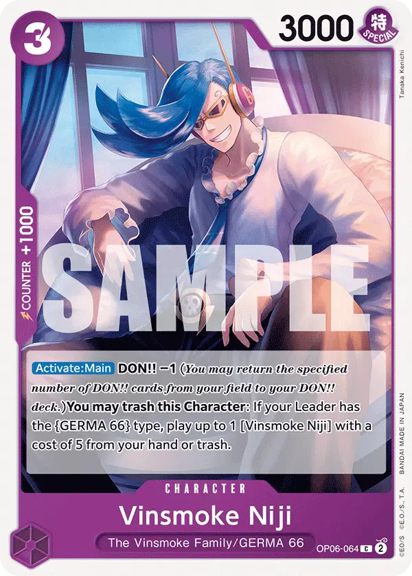 Vinsmoke Niji, Wings of the Captain OP06-064