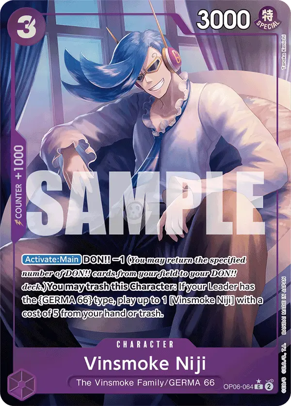 Vinsmoke Niji (Full Art), Premium Booster -The Best- OP06-064