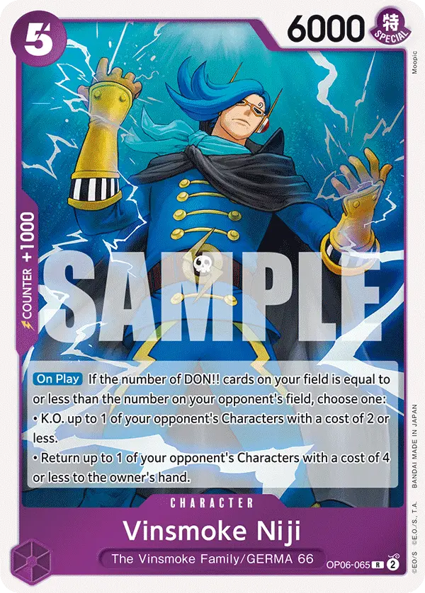 Vinsmoke Niji, Wings of the Captain OP06-065