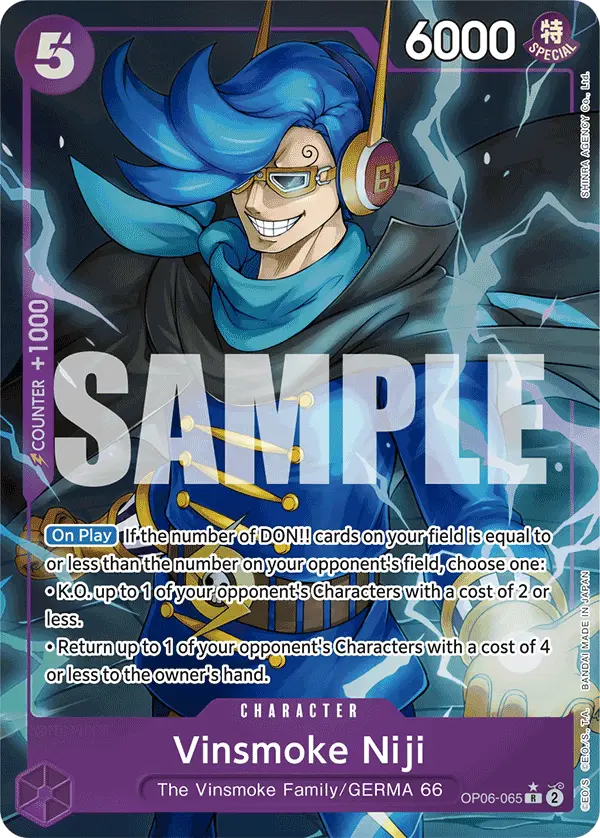 Vinsmoke Niji (Alt Art), Premium Booster -The Best- OP06-065