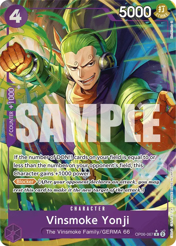 Vinsmoke Yonji (Alt Art), Premium Booster -The Best- OP06-067