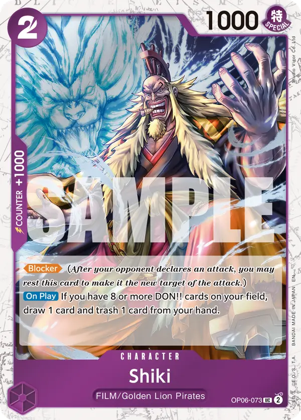 Shiki (Pirate Foil), Premium Booster -The Best- Vol. 2 OP06-073