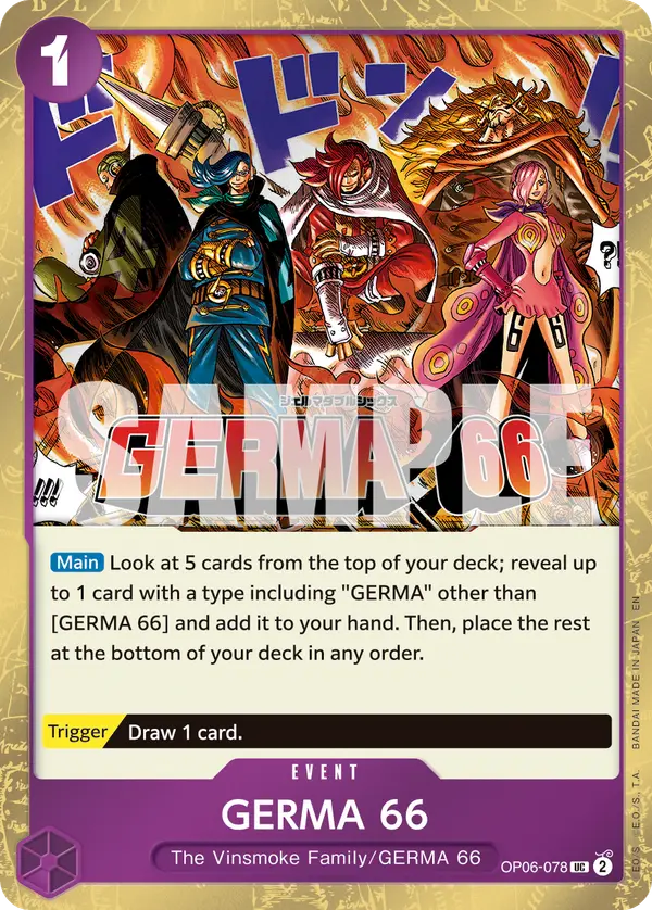 GERMA 66 (Pirate Foil), Premium Booster -The Best- Vol. 2 OP06-078