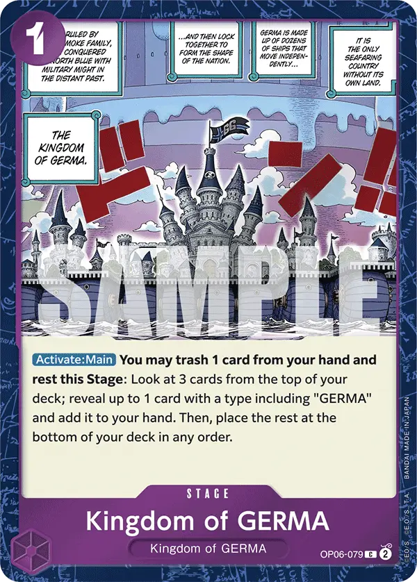 Kingdom of GERMA (Jolly Roger Foil), Premium Booster -The Best- OP06-079
