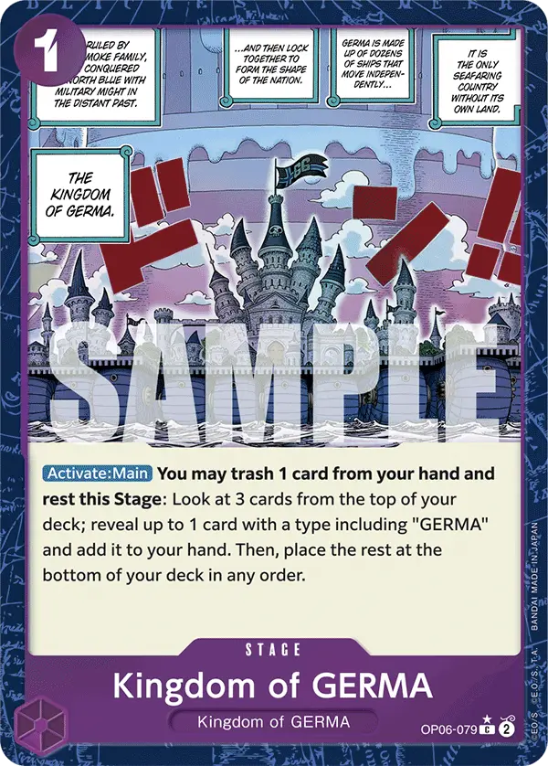 Kingdom of GERMA (Textured Foil), Premium Booster -The Best- OP06-079