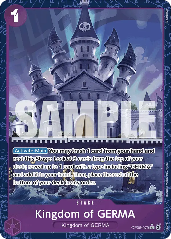 Kingdom of GERMA (Alt Art), Premium Booster -The Best- OP06-079
