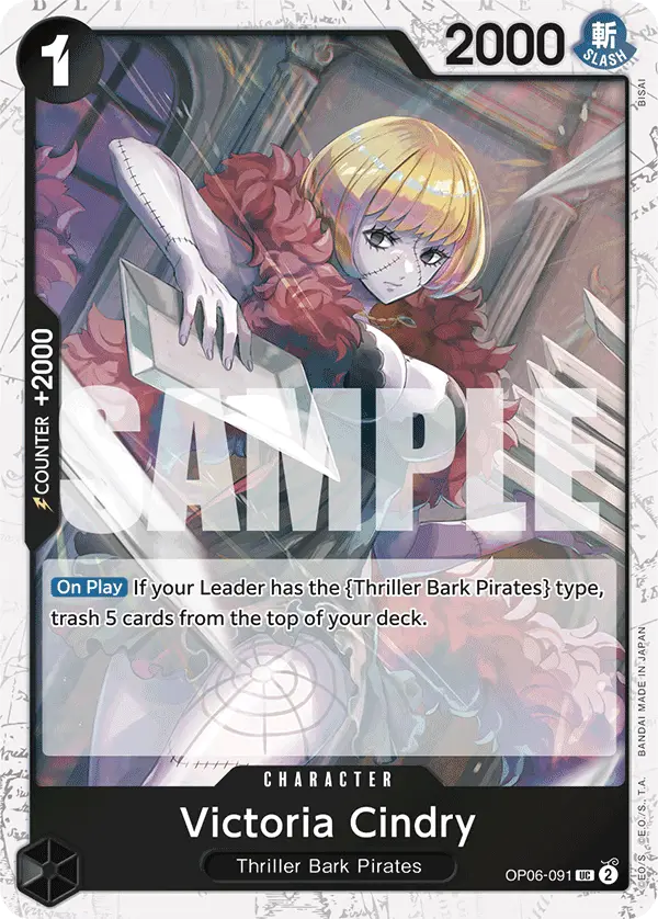 Victoria Cindry (Jolly Roger Foil), Premium Booster -The Best- OP06-091