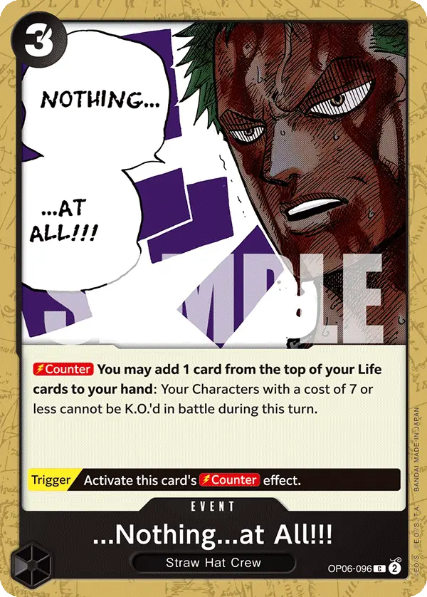 ...Nothing...at All!!!, Wings of the Captain OP06-096