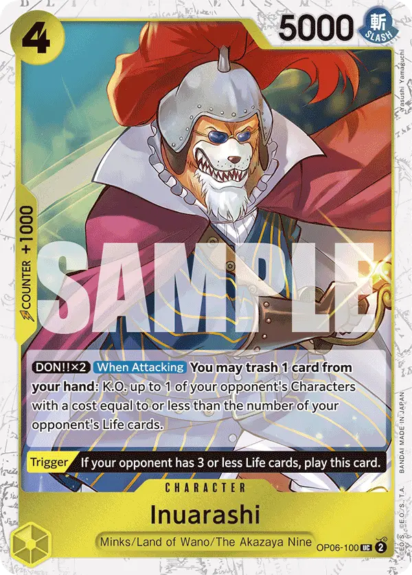 Inuarashi (Jolly Roger Foil), Premium Booster -The Best- OP06-100