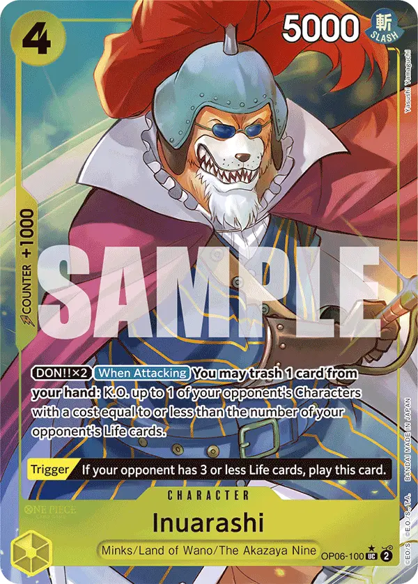 Inuarashi (Full Art), Premium Booster -The Best- OP06-100