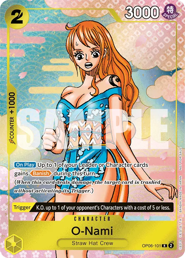 O-Nami (Event Pack Vol. 5), One Piece Promotion Cards OP06-101