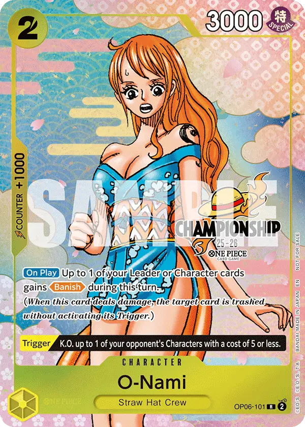 O-Nami (CS 25-26 Event Pack Finalist Ver.), One Piece Promotion Cards OP06-101