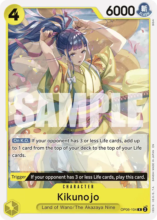 Kikunojo (Reprint), Starter Deck 28 GREEN/YELLOW Yamato OP06-104