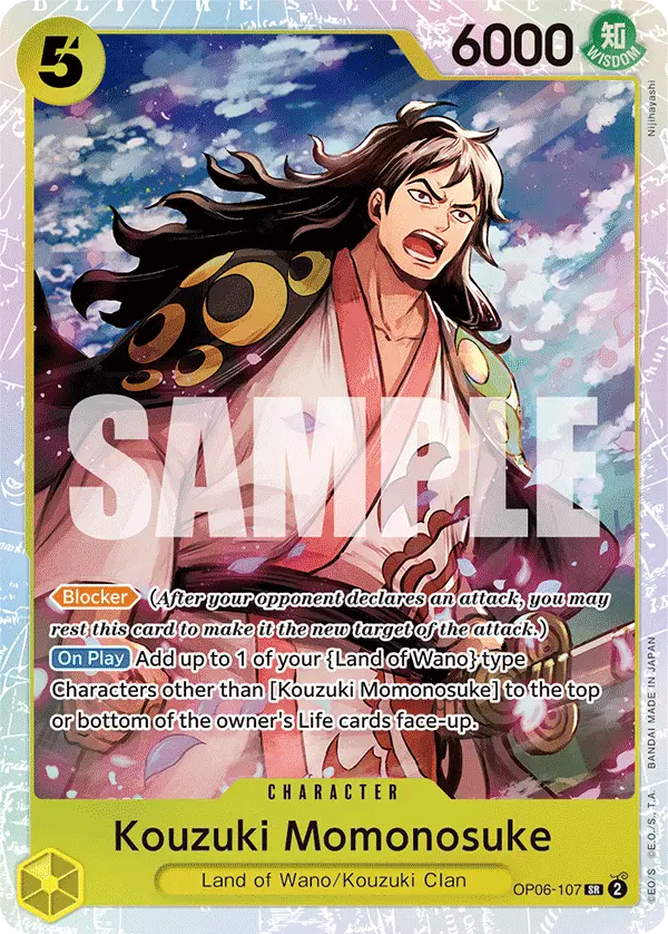 Kouzuki Momonosuke, Wings of the Captain OP06-107