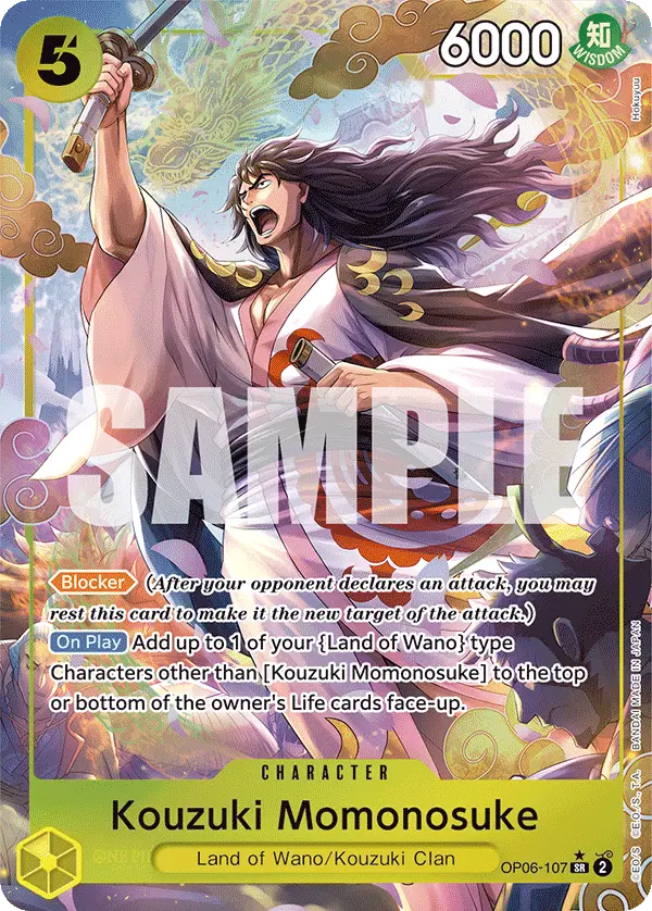 Kouzuki Momonosuke (Alt Art), Wings of the Captain OP06-107