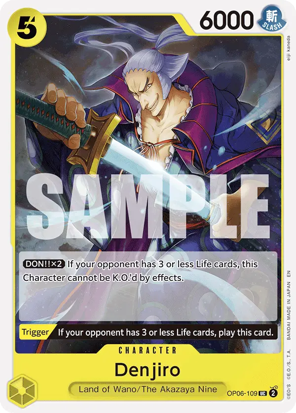 Denjiro (Reprint), Starter Deck 28 GREEN/YELLOW Yamato OP06-109