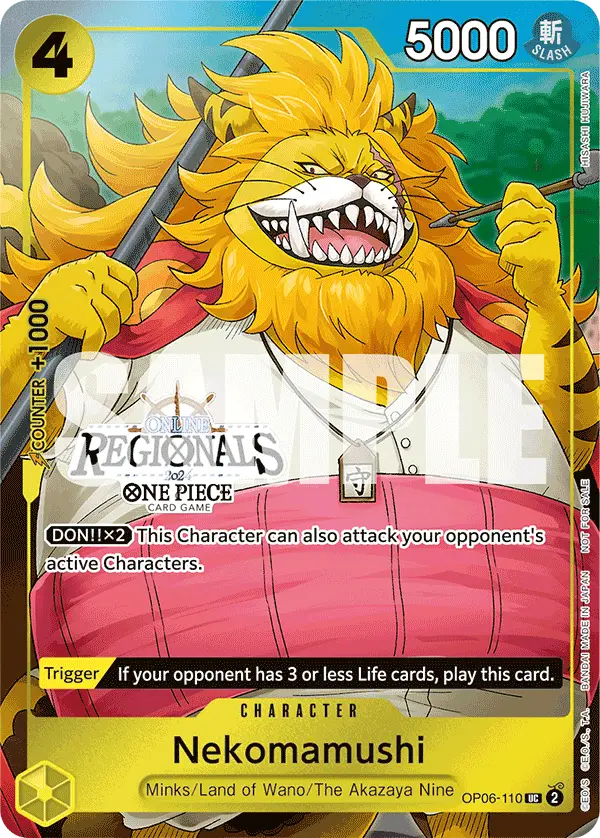 Nekomamushi (Offline Regional 2024 Vol. 3), One Piece Promotion Cards OP06-110