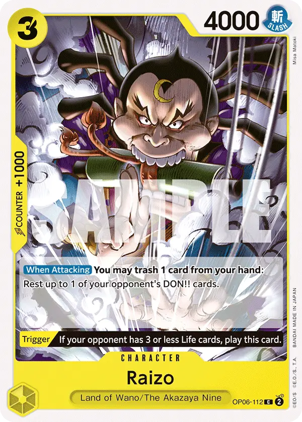 Raizo, Wings of the Captain OP06-112