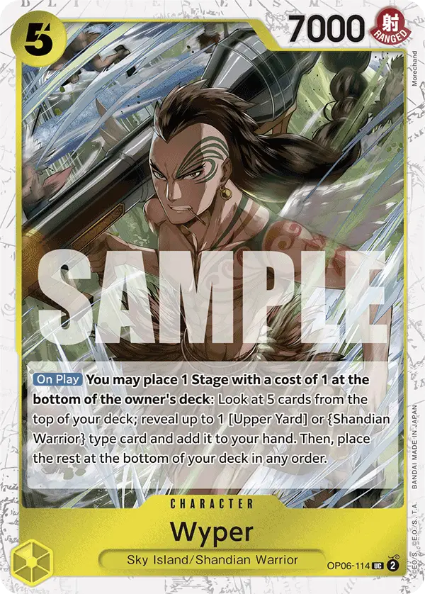 Wyper (Jolly Roger Foil), Premium Booster -The Best- OP06-114
