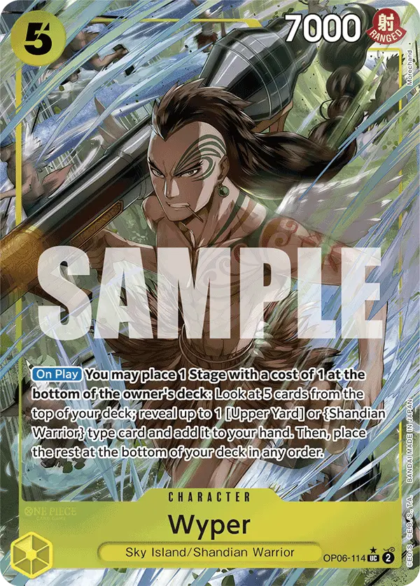 Wyper (Full Art), Premium Booster -The Best- OP06-114