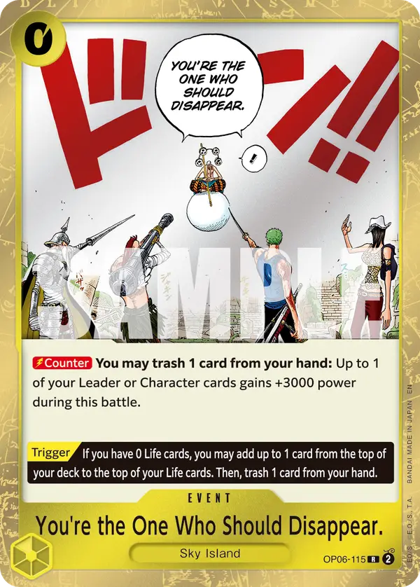 You're the One Who Should Disappear (Reprint), Premium Booster -The Best- Vol. 2 OP06-115