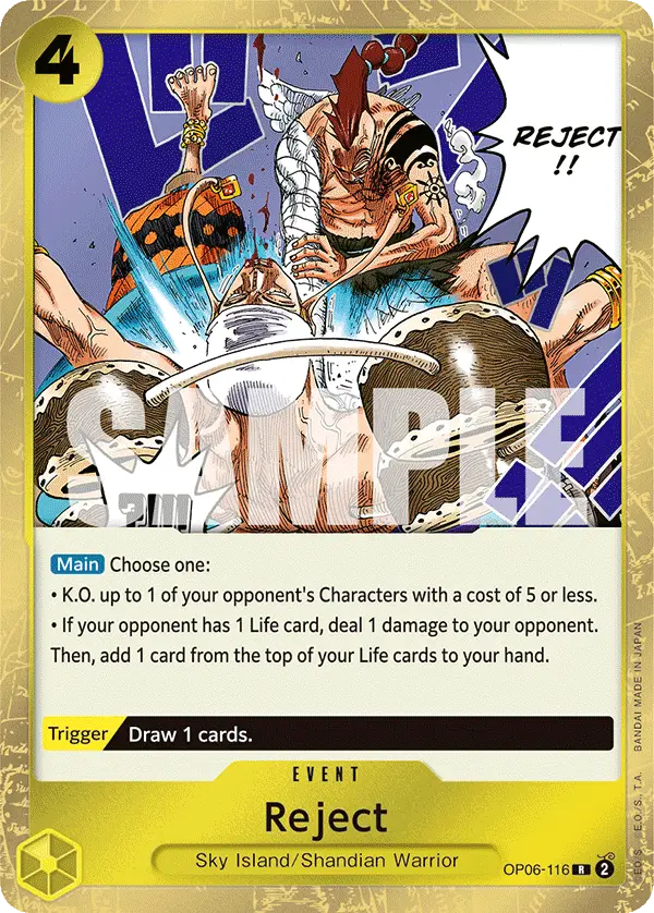 Reject, Wings of the Captain OP06-116