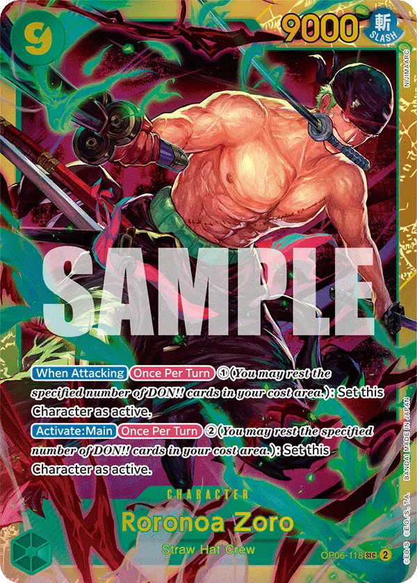Roronoa Zoro, Wings of the Captain OP06-118