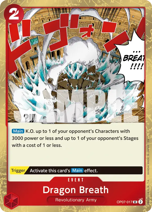 Dragon Breath (Pirate Foil), Premium Booster -The Best- Vol. 2 OP07-017