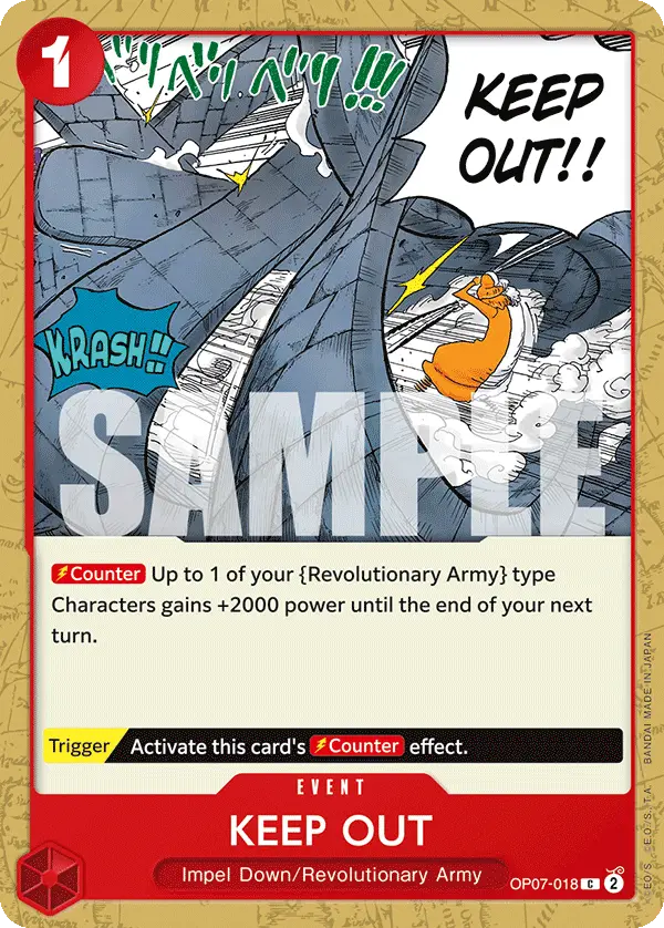Keep Out, 500 Years in the Future OP07-018