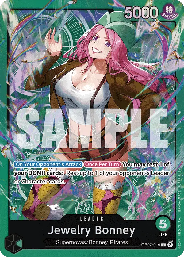 Jewelry Bonney, Starter Deck 24 GREEN Jewelry Bonney OP07-019